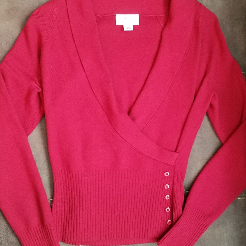 Ann Taylor LOFT red sweater